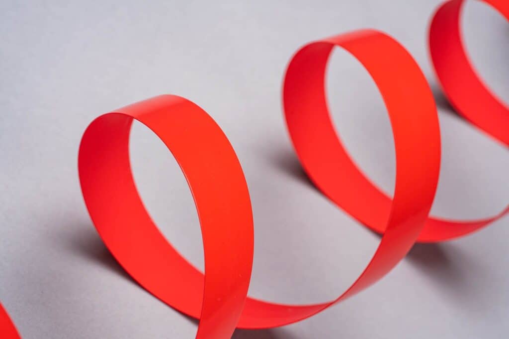Solid color PVC edgebanding. Image courtesy of Teknaform.