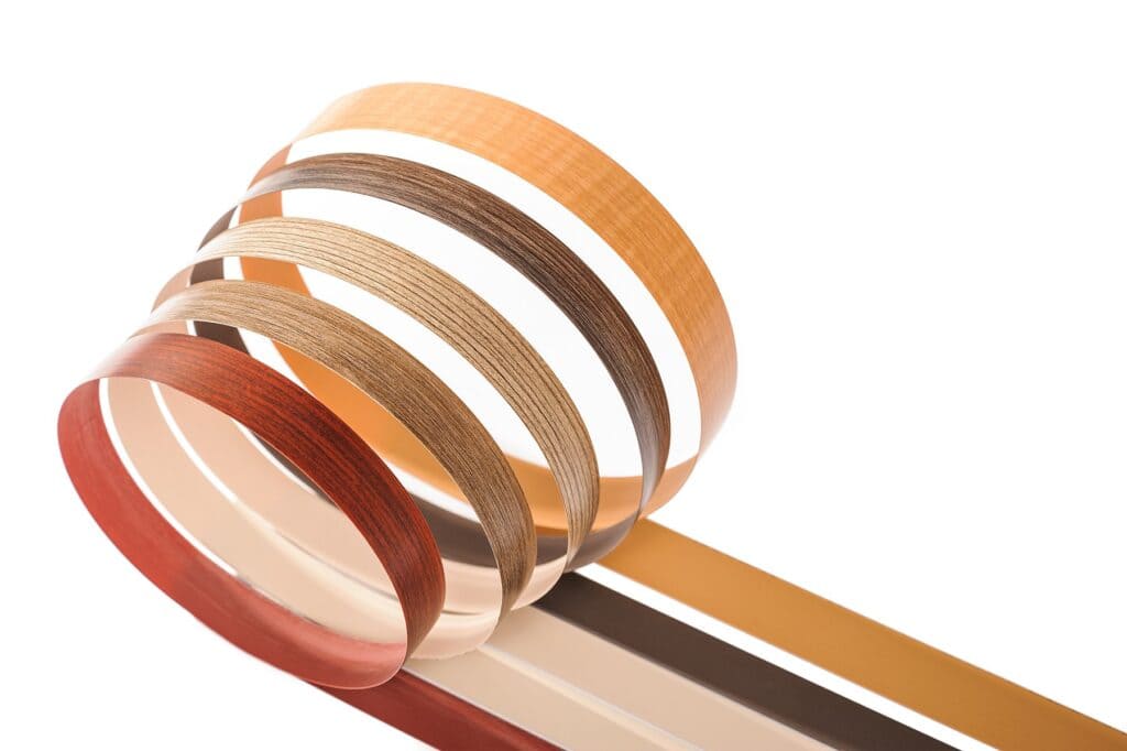 Veneer edgebanding. Image courtesy of Teknaform.