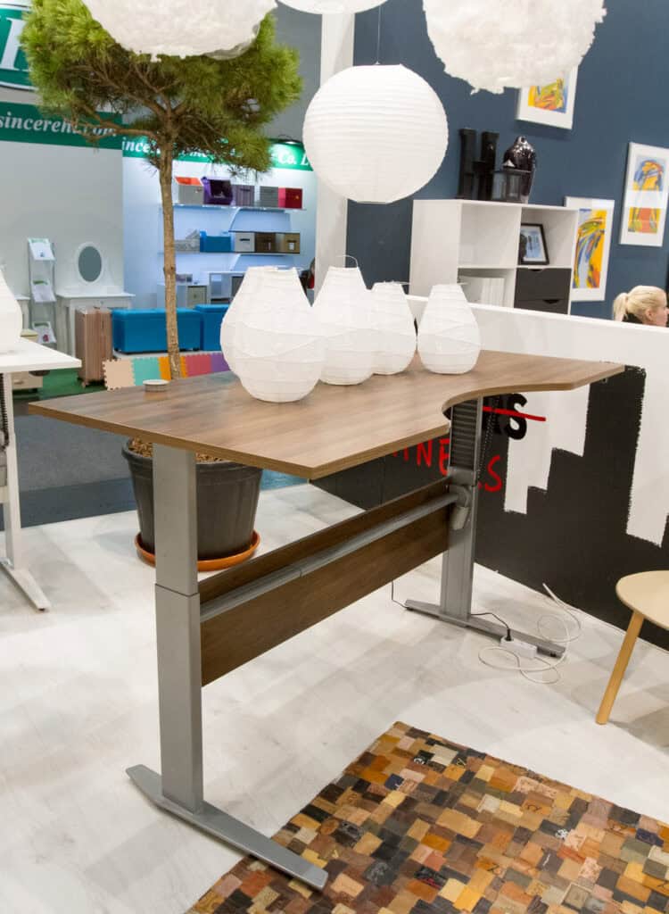Decorative foils and papers,  laminated to a hard, smooth substrate like MDF, are often used for home office furniture surfaces. Photo: Material Intelligence