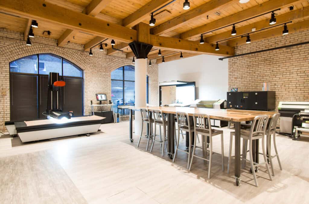 The METIS showroom in Minneapolis.