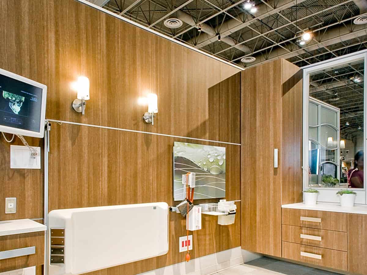 Wall panels, casework in 3DL; image courtesy of SSI