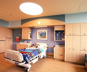 TFL decorative panels in a a children’s hospital room
