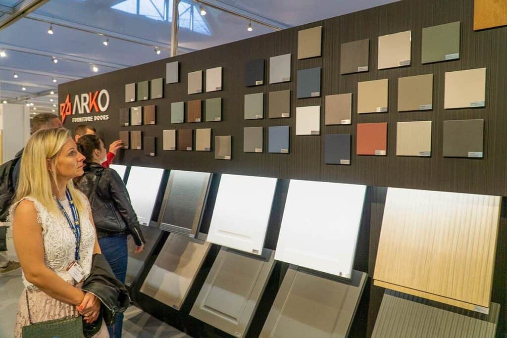 Arko Furniture Doors display of 3DL and TFL at SICAM 2022