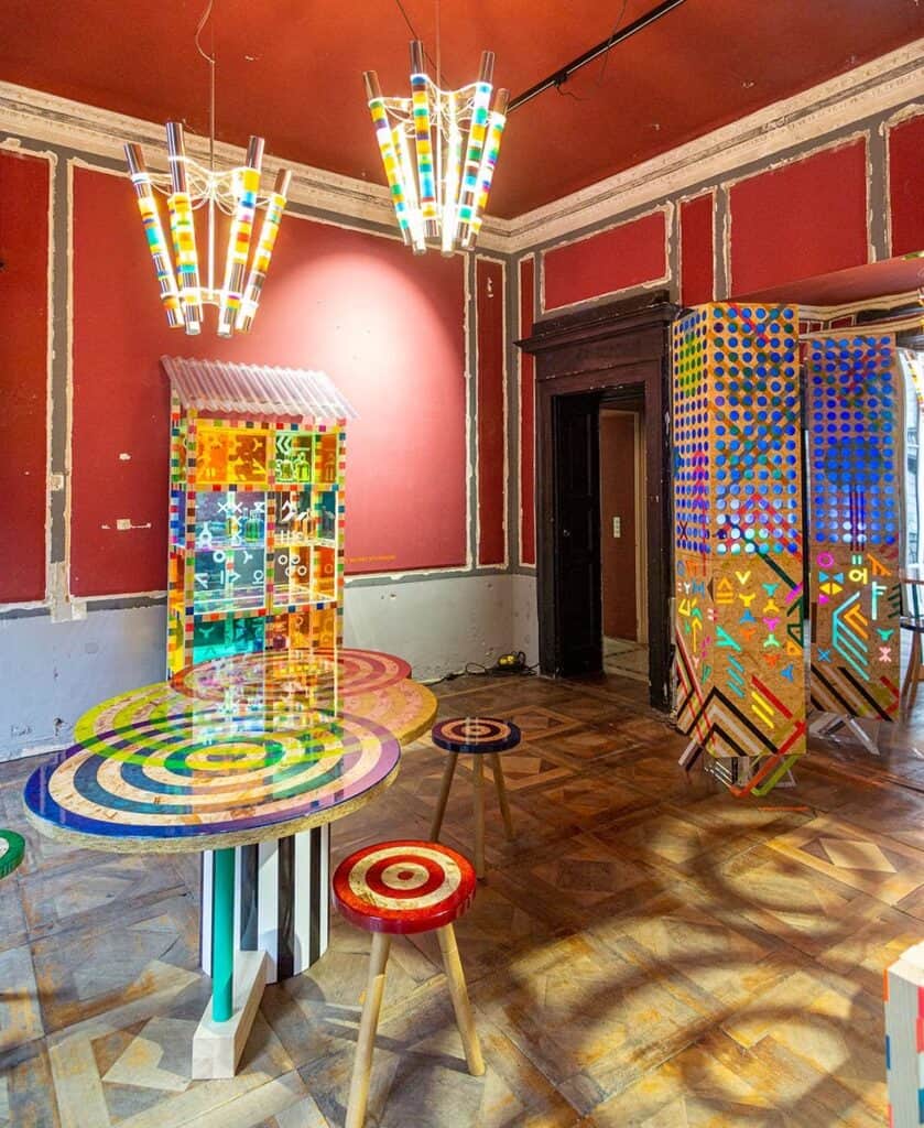 ’Colorflage’ wood with acrylic inlays from Markus Benesch