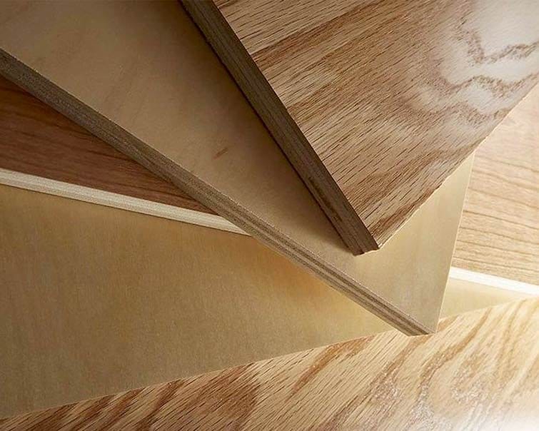 Decorative Hardwood Plywood with a variety of veneer faces.