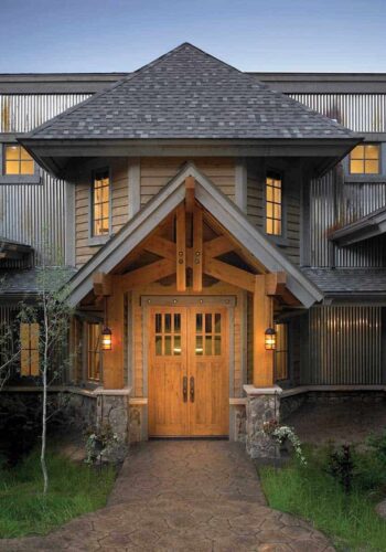 Knotty Alder Exterior Doors