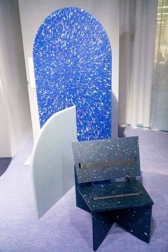 vibrant plastic panel and modern plastic chair design