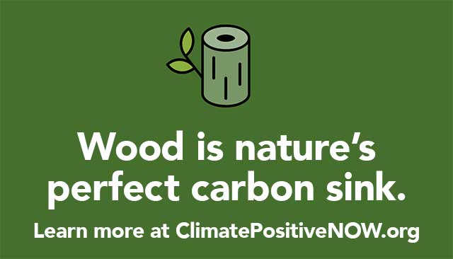 Wood is nature's perfect carbon sink.